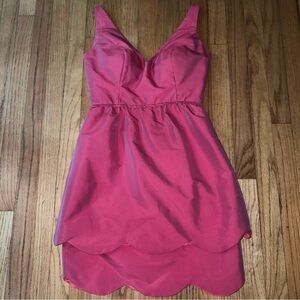 Chic Pink V-Neck Dress